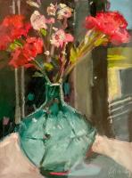 Turquoise Vase #2 by Pat Abernathy