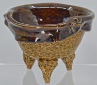 Drape Edge Tripod Bowl by Hyla Sorensen-Weiss