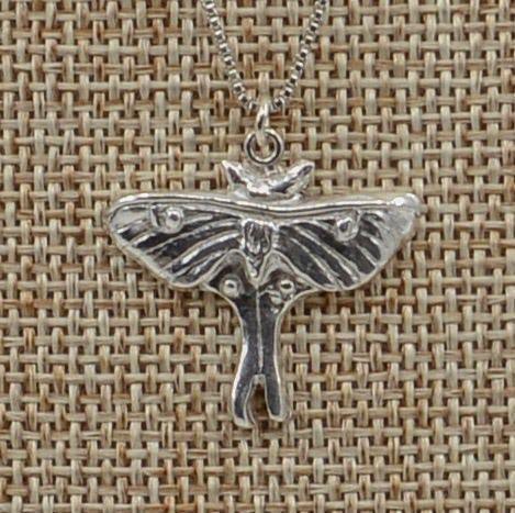 Luna Moth Necklace small by Marilyn Goff