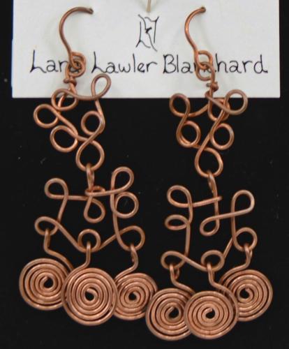 Copper Earrings by Lara Blanchard