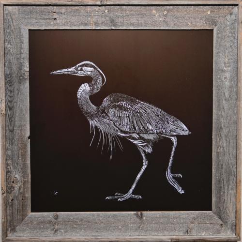 Heron - large by Cym Doggett