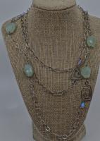 Sterling/Agate/Crystal Necklace by Lara Blanchard