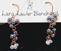 Copper & Hematite Earrings by Lara Blanchard