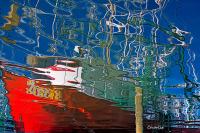Shrimp Boat Kevin Reflection by Charlie Taylor