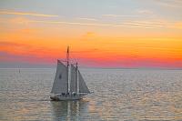 Biloxi Schooner Sunset Cruise - Giclee by Charlie Taylor