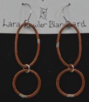 Copper & Sterling Earrings by Lara Blanchard
